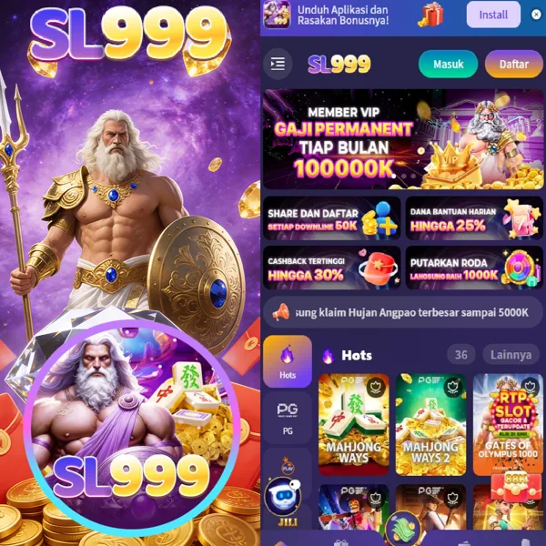 SL999 Bonus Member Baru 100%